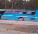 Рейсовый автобус вылетел в кювет на юге Сахалина
