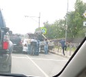 Три автомобиля столкнулись на проспекте Мира в Южно-Сахалинске 