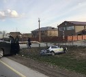 Три автомобиля столкнулись на перекрестке в Южно-Сахалинске