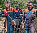 На Сахалине туристку с травмой ноги пять километров несли с горы на носилках 