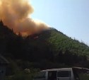 Лес горит в районе Лесогорских термальных источников