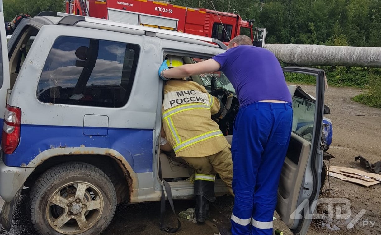 Мужчина пострадал в жёстком ДТП в Южно-Сахалинске