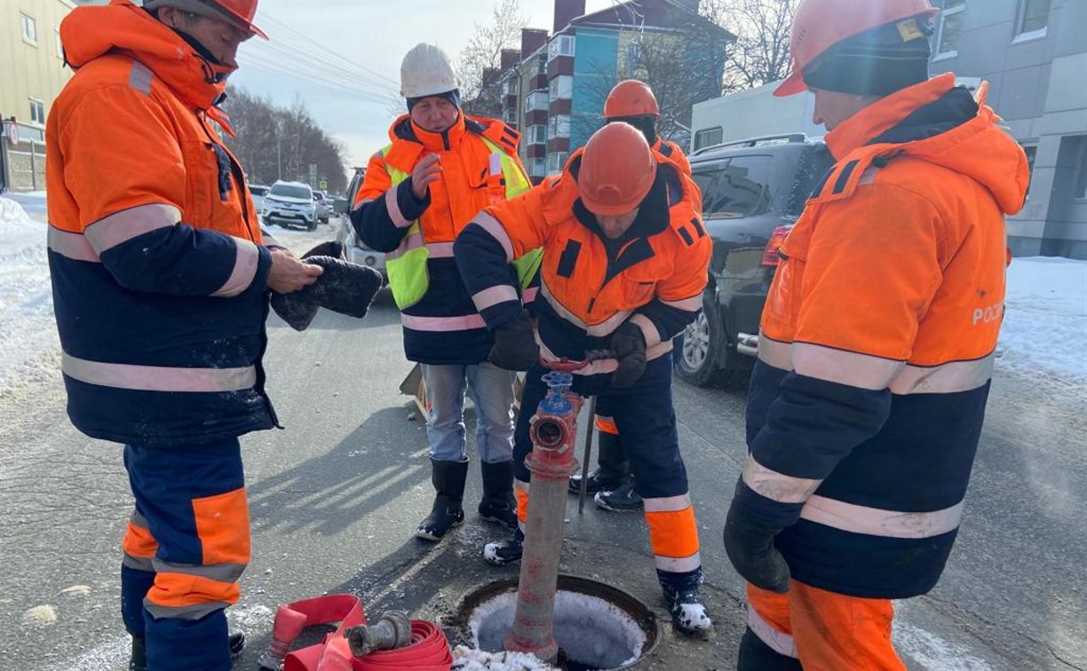 В Южно-Сахалинске промоют 10 километров сетей водоснабжения - Новости  Сахалинской области - astv.ru