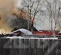 В Тымовском горел жилой дом по улице Новой