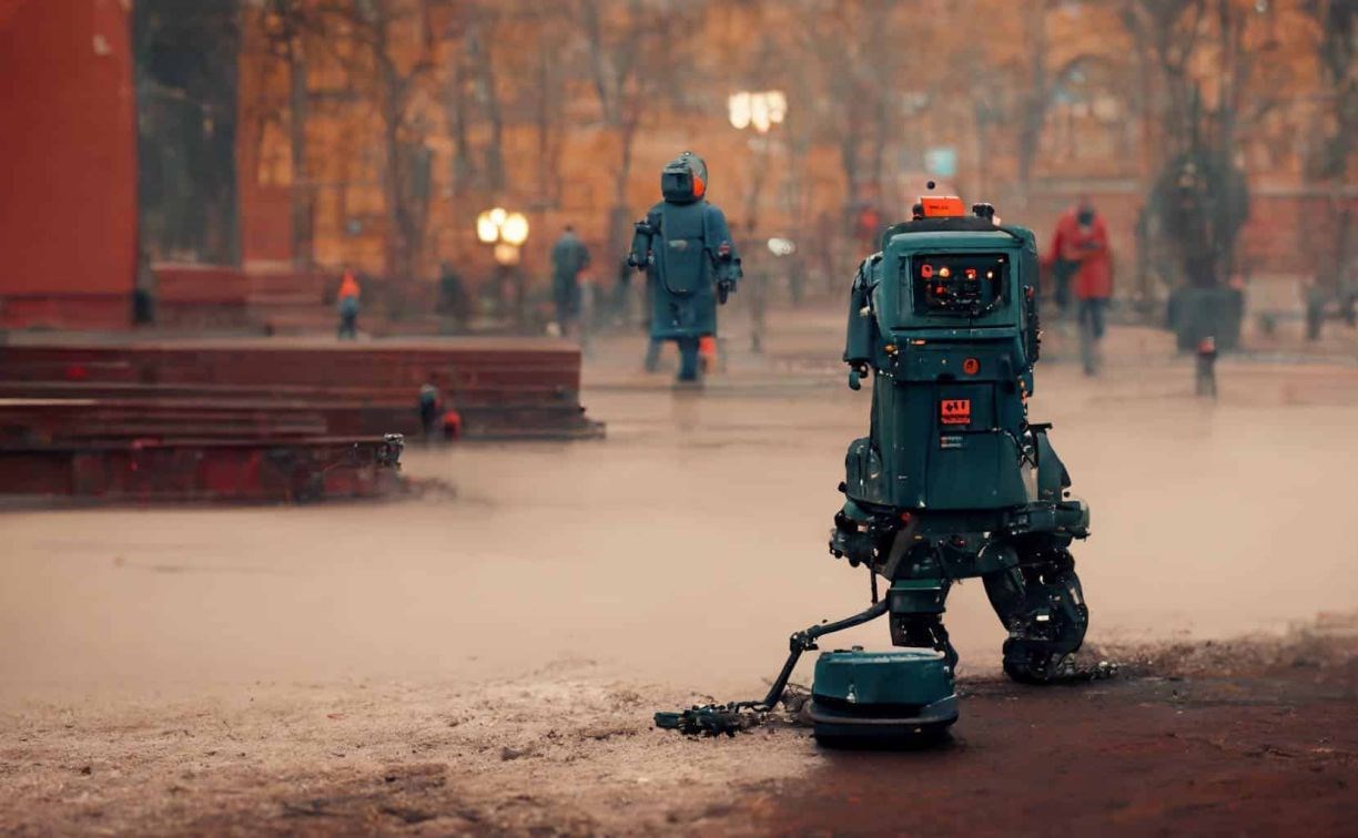 В России сделали робота-дворника стоимостью 3 миллиона рублей