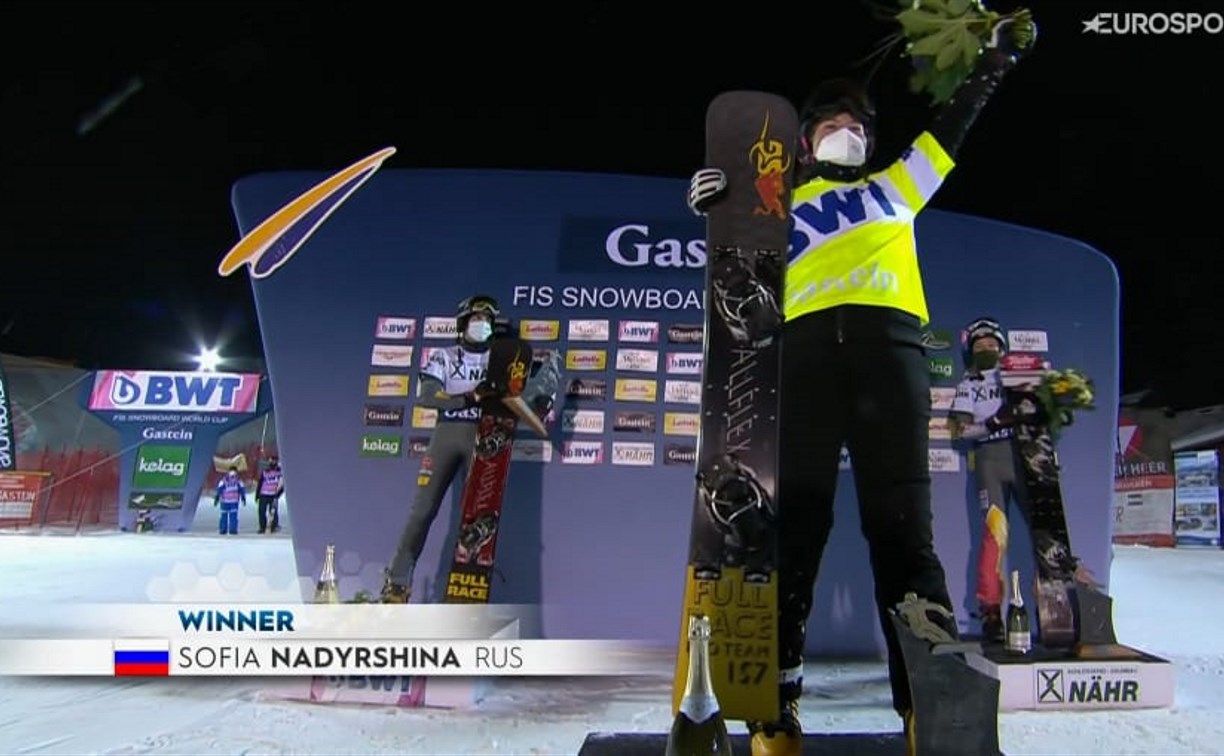 Сахалинка стала победителем на этапе Кубка мира по сноуборду