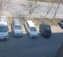 Любительница ездить "против шерсти" по встречке в Южно-Сахалинске оказалась мастером странных парковок