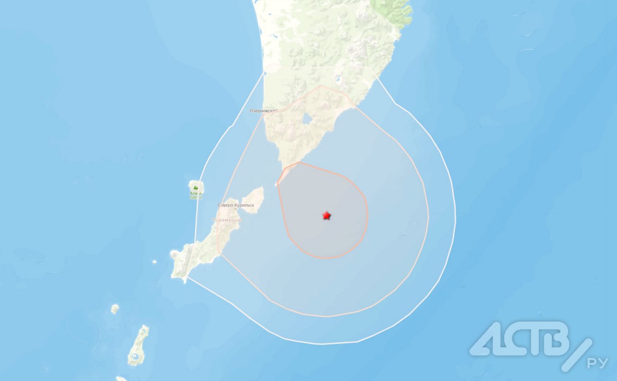 Слабое землетрясение почувствовали в Северо-Курильске