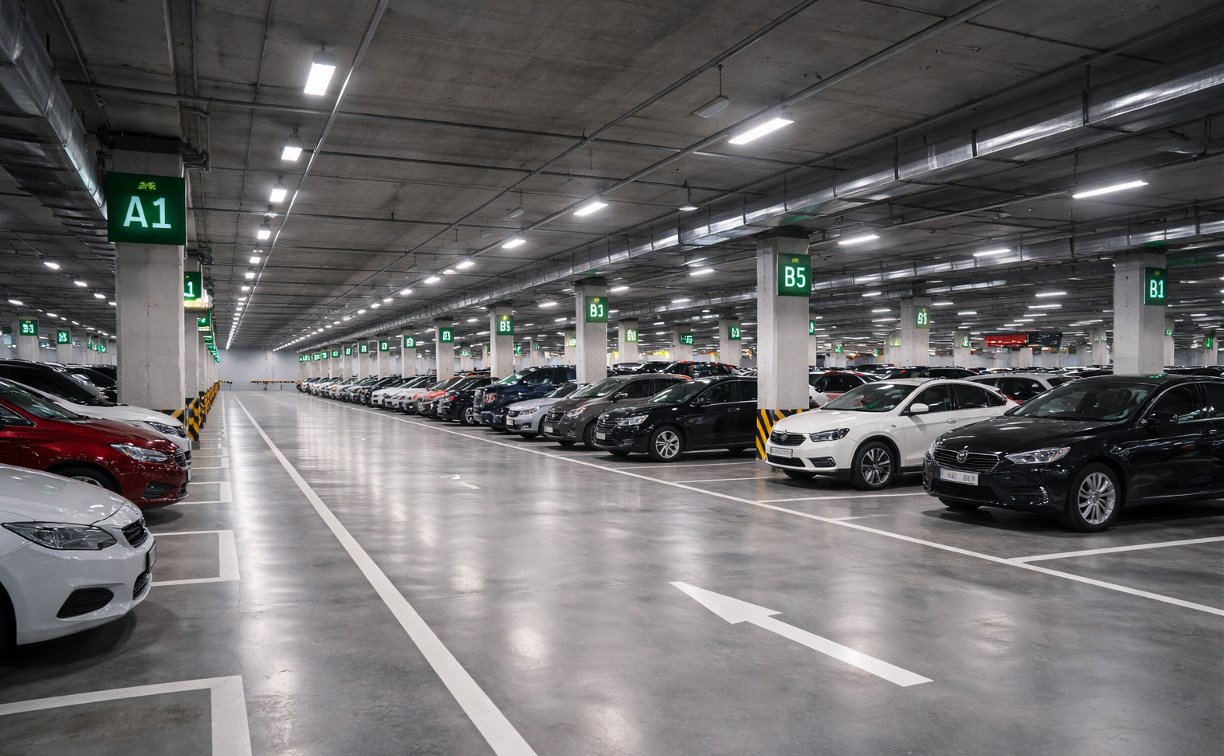 В Южно-Сахалинске выставили на продажу крупную парковку на 186 машиномест