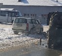 УАЗ и Toyota не поделили перекресток в Южно-Сахалинске