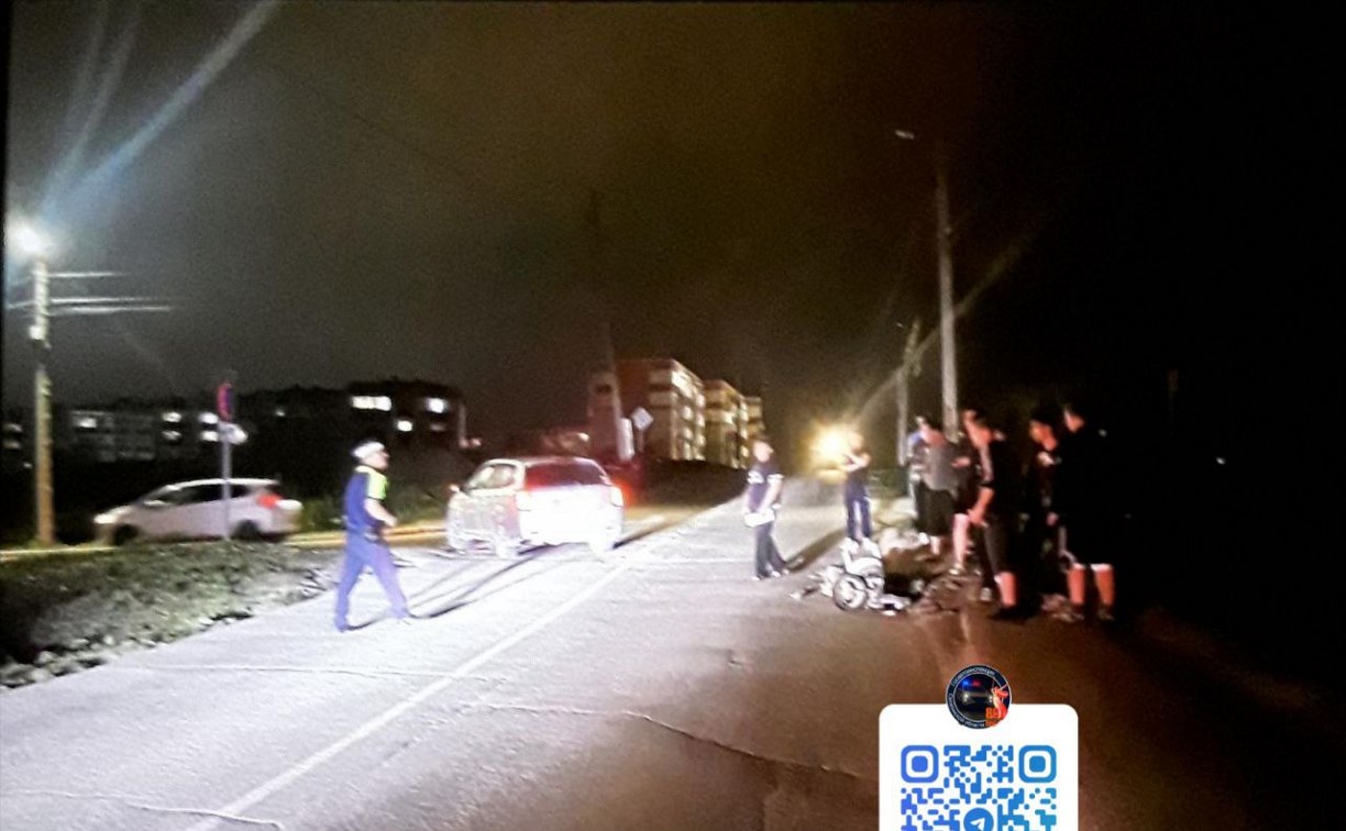 В Корсакове 14-летний байкер попал в серьёзное ДТП В Корсакове 14-летний байкер попал в серьёзное ДТП