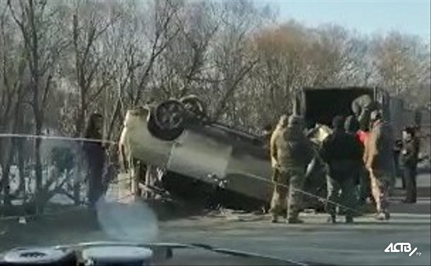 Погоня за браконьерами на Сахалине закончилась аварией