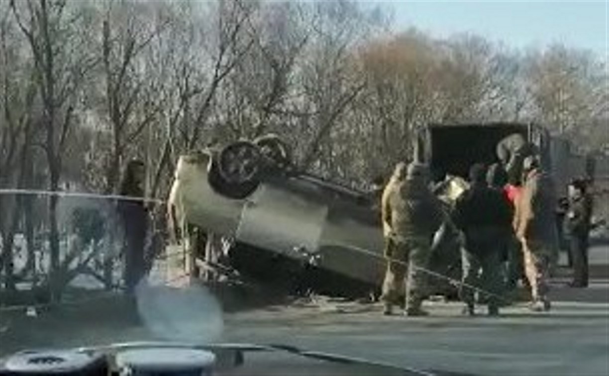 Погоня за браконьерами на Сахалине закончилась аварией