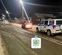 В Невельске автомобиль сбил женщину, которая внезапно вышла на дорогу