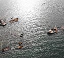 Затонувшие суда в акватории порта Корсаков обнаружили беспилотники Морспасслужбы