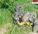 12-летний мальчик перевернулся на квадроцикле - пострадал его малолетний пассажир