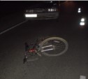 Велосипедист попал под колеса микроавтобуса на темной дороге 