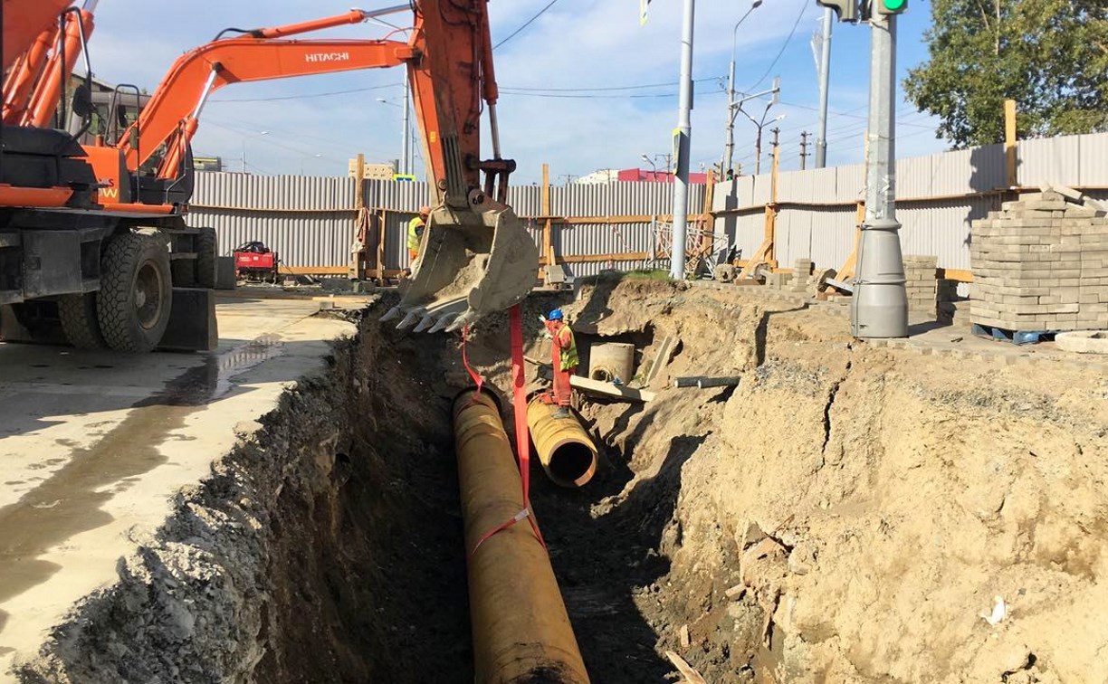 В Южно-Сахалинске завершается реконструкция участка тепломагистрали по улице Емельянова