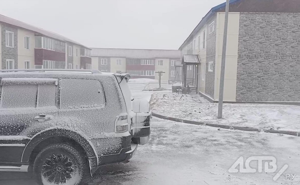 Очередная апрельская метель накрыла Северо-Курильск