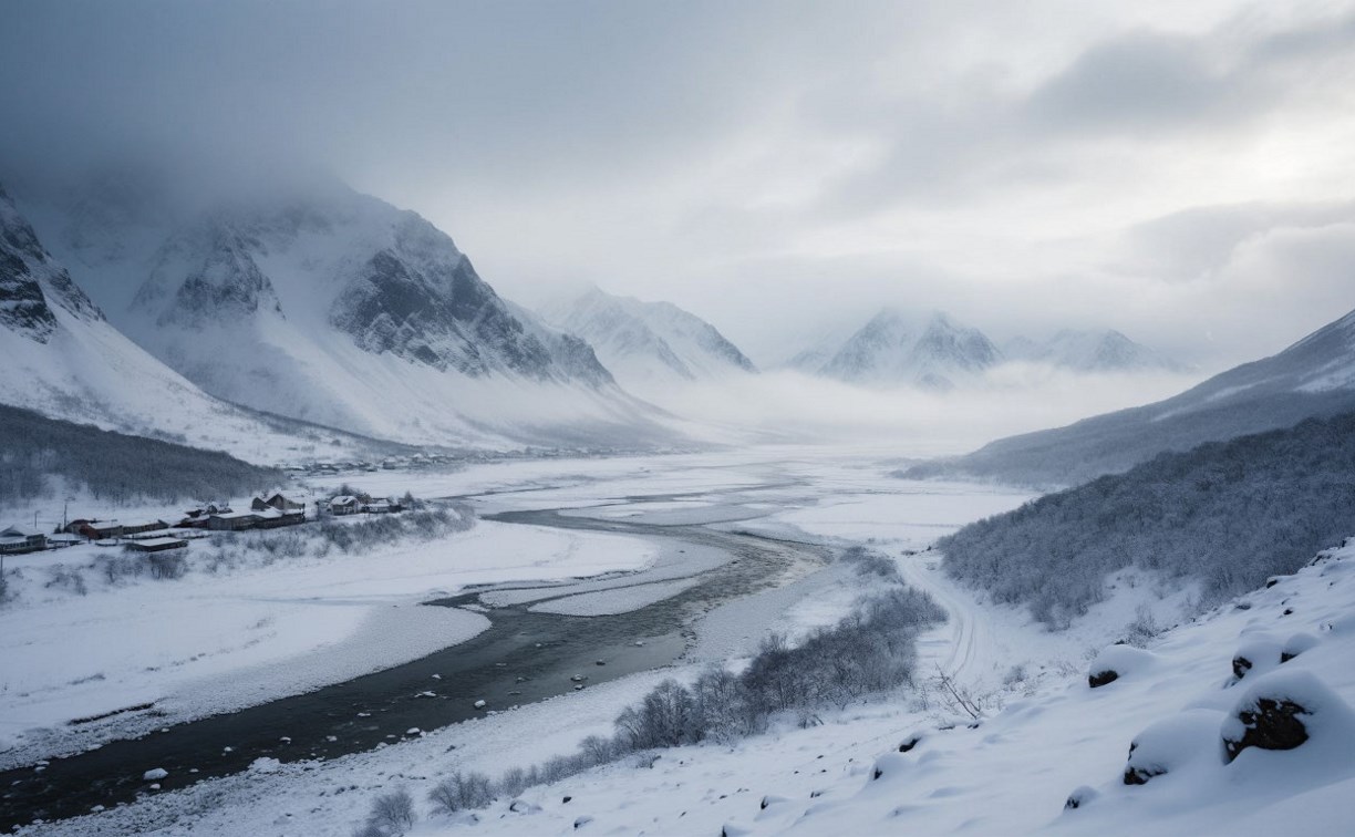 Тепло и снежно: прогноз погоды в последний зимний день для Сахалина и Курил