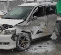 Бетономешалка и Toyota Ipsum не поделили перекрёсток в Ново-Александровске
