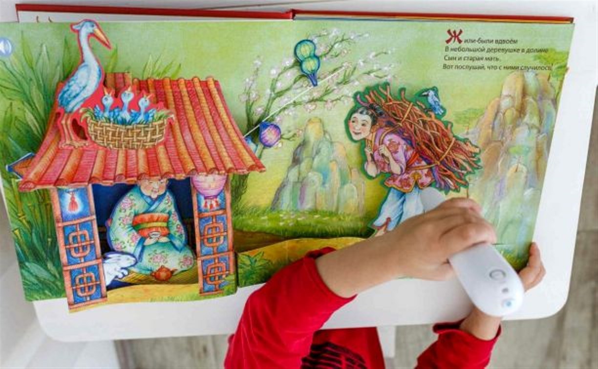 Энергетики подарили тактильные книги сахалинским детям с нарушениями зрения