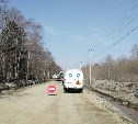 В Южно-Сахалинске закрыт для проезда участок грунтовой дороги в районе СНТ "Мечта" и "Колхида"