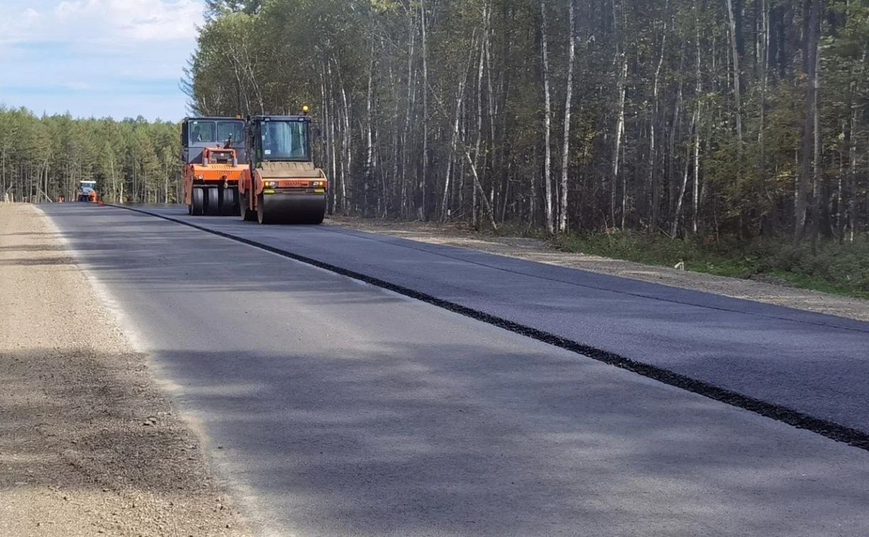 В ремонте федеральной автодороги Южно-Сахалинск - Оха будет использоваться смесь камня, цемента и битума