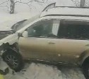 Wish вылетел на встречку и попал в ДТП в Южно-Сахалинске