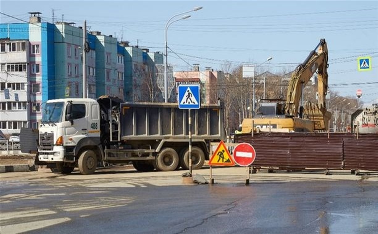 Участок дороги на перекрестке Комсомольская - Пуркаева открыли в Южно-Сахалинске