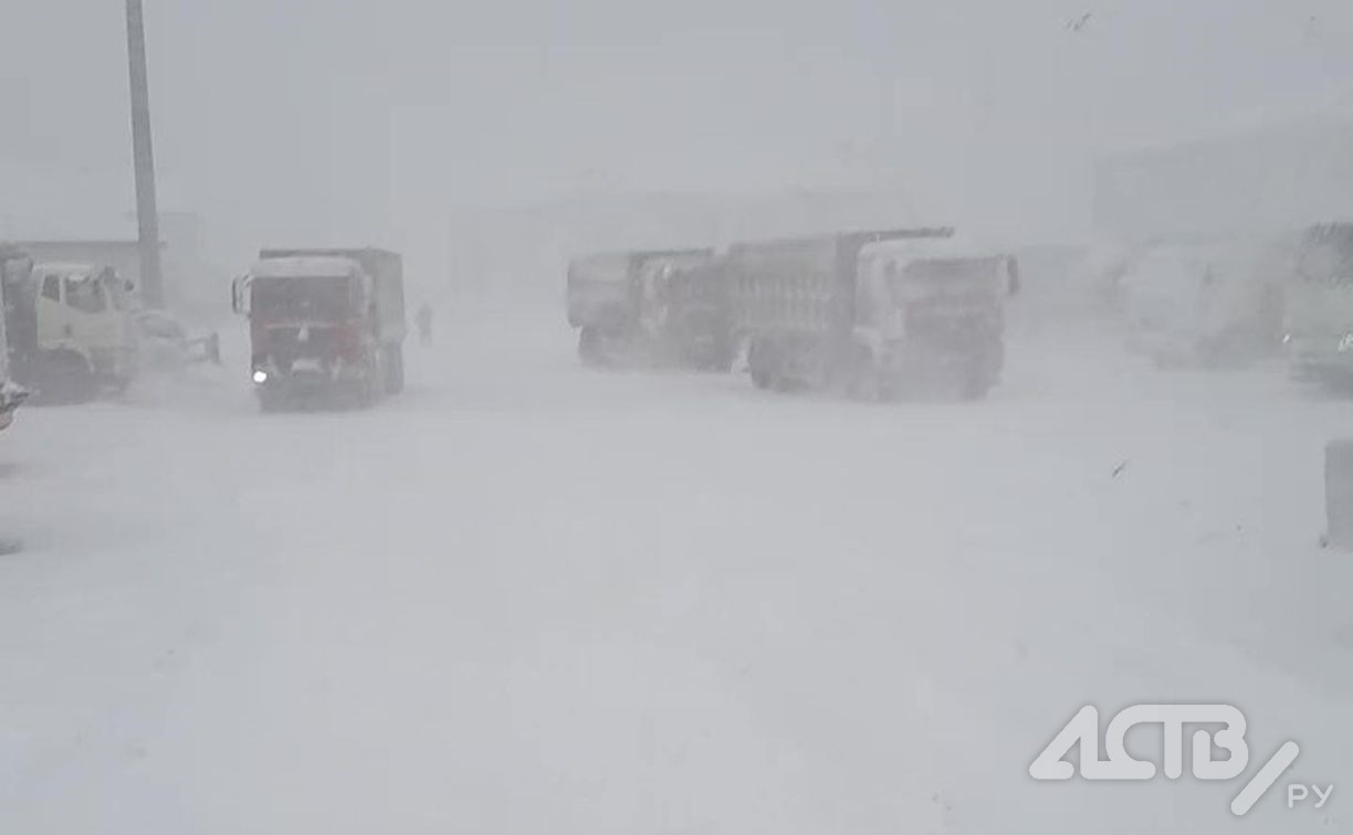 Школьников начали переводить на дистанционку из-за метели на Сахалине