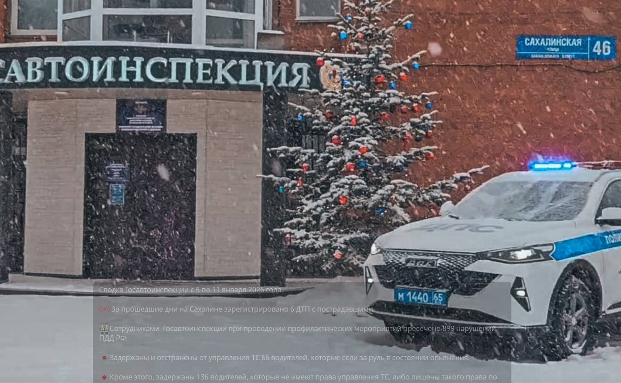 Семь пьяных водителей и восемь авто с "тонировкой": за сутки на сахалинских дорогах пресекли 155 нарушений