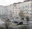 Первый снег и ураганный ветер: в Оху пришла зима 