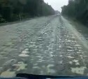"Чиним колёса два раза за неделю": сахалинцы возмущены состоянием дороги в Долинском районе