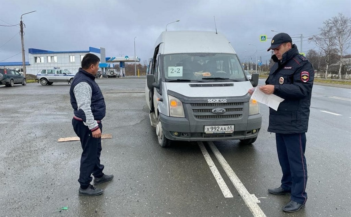 Автобус с неисправными тормозами перевозил пассажиров в Южно-Сахалинске