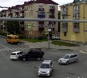 "Не успел проскочить": два автомобиля столкнулись на перекрёстке в Южно-Сахалинске