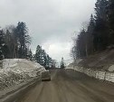 Дорога Южно-Сахалинск - Синегорск утопает в грязи
