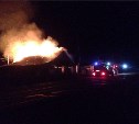 Бывшее здание пожарной части дотла сгорело в Яблочном