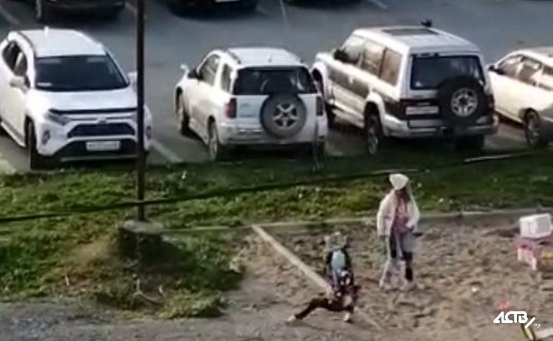 Дети в Корсакове сделали тарзанку из оголённого провода