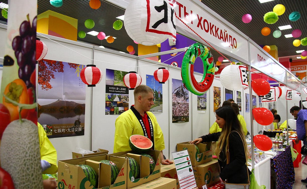 Выставка японских продуктов открылась в Южно-Сахалинске