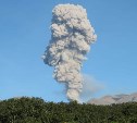 Вулкан на Парамушире продолжает выбрасывать мощные столбы пепла и газа