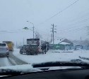 Пассажирский автобус попал в ДТП в Южно-Сахалинске