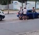 Очевидцы: пьяный водитель в Южно-Сахалинске въехал в Subaru Impreza и скрылся