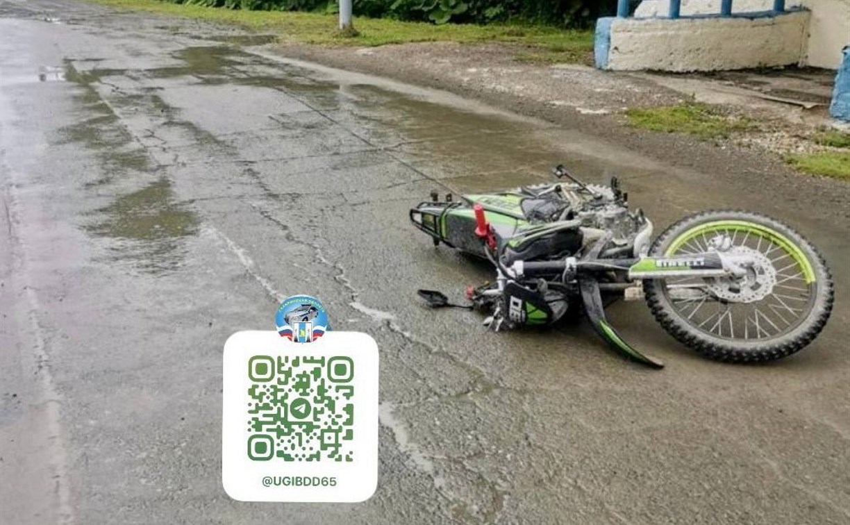 ДТП с мотоциклистом произошло в Долинском районе