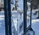 Вандалы разбили стеклянные стенды в городском парке Южно-Сахалинска