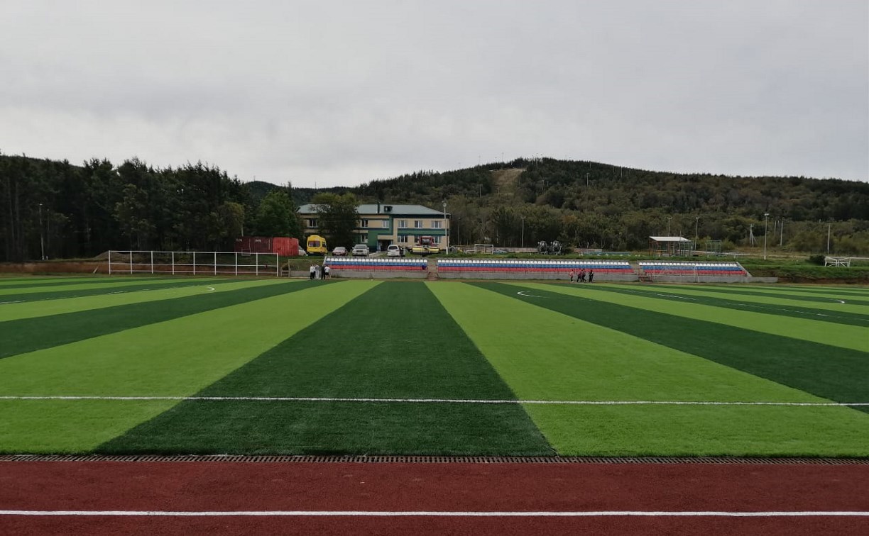Стадион в Томари введут в эксплуатацию в декабре 