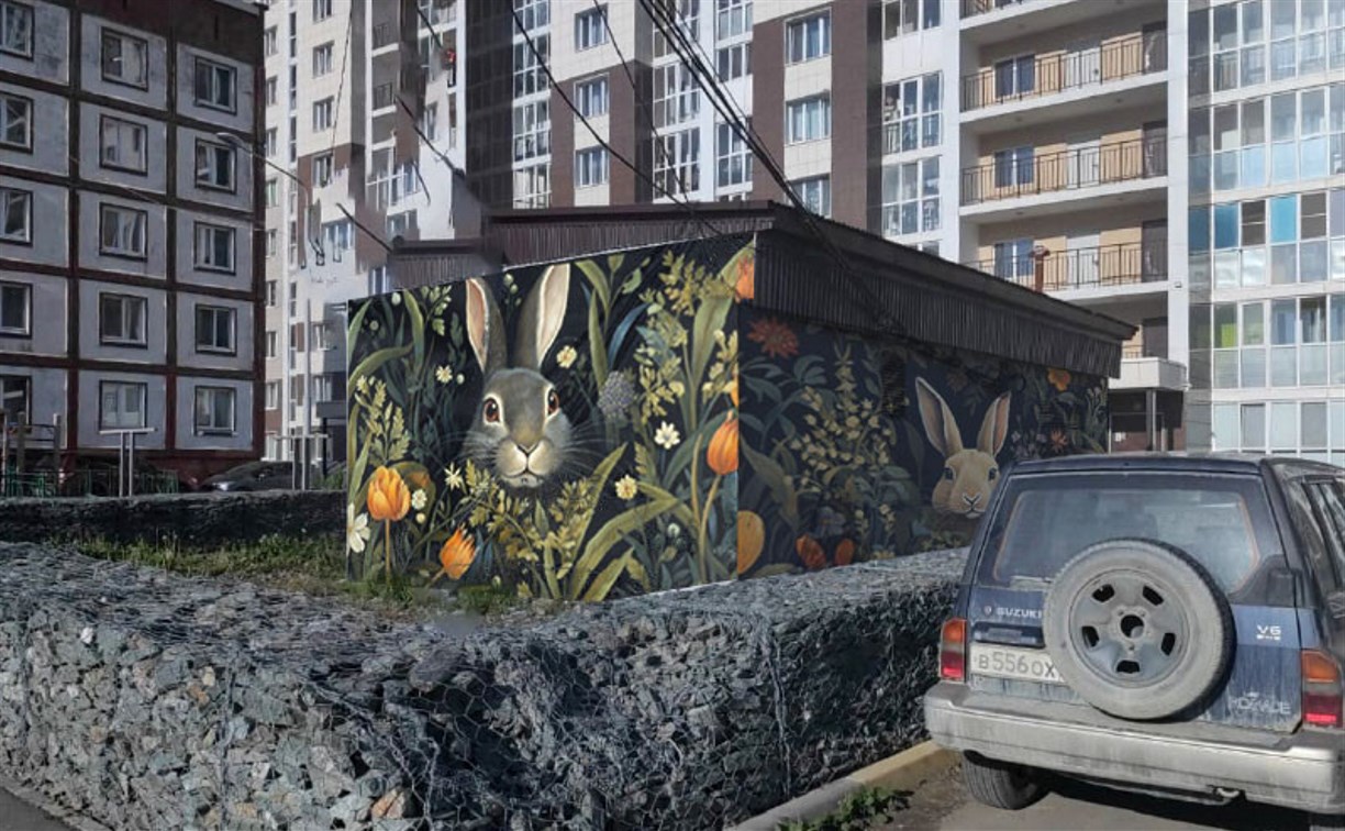 В Южно-Сахалинске выбирают эскиз для граффити на трансформаторной подстанции