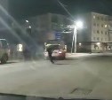 "Аж резиной воняло": полицейская погоня в Холмске попала на видео