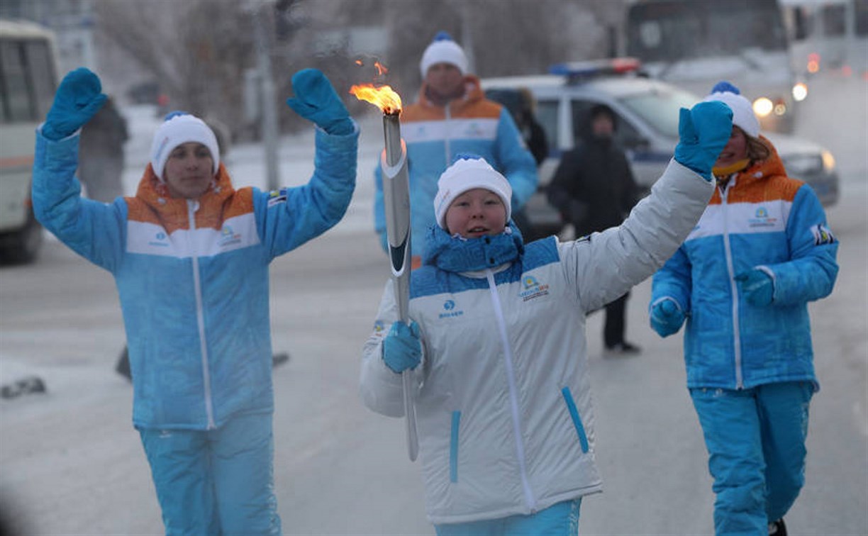 В Якутии дали старт эстафете Огня первых зимних «Детей Азии»