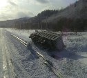 Грузовик вылетел в кювет на дороге Арсентьевка-Ильинское